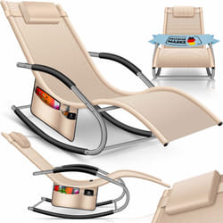 Kesser - Chaise longue Relax Chaise longue à bascule Chaise longue de jardin Chaise de jardin pliable Chaise longue Fauteuil à bascule Fauteuils