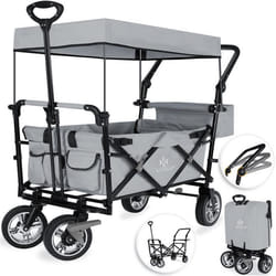 KESSER® Chariot de transport GT9000 pliable avec toit  gris