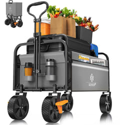 Kesser - Bollerwagen pliable Chariot à main Chariot de transport Chariot pour appareils incl. 2 poches filet & Cover pliable pneus pvc jusqu'à 80 kg
