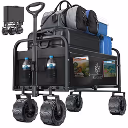 Le chariot pliable KESSER assure une stabilité maximale de par sa solide structure en tubes d’acier, sa capacité de charge ma ...