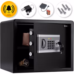 Description générale Coffre-fort à deux compartiments KESSER, doté d’une alarme intégrée de 130 dB, d’une serrure électroniqu ...