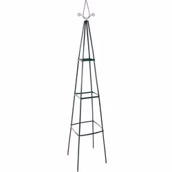 Obélisque Pyramidal de Jardin - ANATERRA - Lot de 2 195 x 35 x 35 cm - Métal