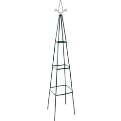 Obélisque Pyramidal de Jardin - ANATERRA - Lot de 2 195 x 35 x 35 cm - Métal