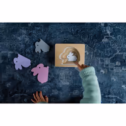 Kindsgut Tier-Puzzle Hase Puzzle à formes Animaux
