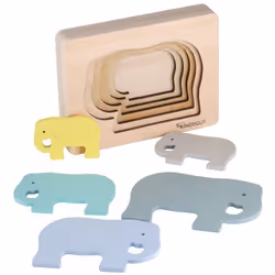 Kindsgut Tier-Puzzle Puzzle à formes 5 pièce(s) Animaux