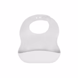 Kindsgut Silikonlätzchen Hellgrau, Tablier à bavette, Gris, Unisexe, Bébé (0-2 ans), 6 mois, Monochromatique