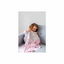 Kindsgut KA00032017N couvre-jambe de poussette pour bébé Couverture Coton Gris, Rose
