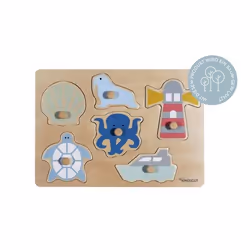 Kindsgut Ozean Puzzle à formes 6 pièce(s) Animaux