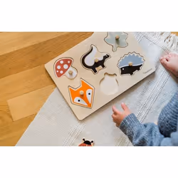 Kindsgut Steckpuzzle Puzzle à formes 6 pièce(s) Animaux