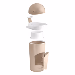 Kindsgut DW00102017N poubelle Rond Plastique Sable - Vue supplémentaire 6