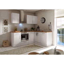 0a Points forts de la cuisine de campagne premium: Ensemble four incl. La hauteur de travail ergonomique de 91 cm ménage votr ...