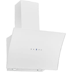 respekta Hotte d'aspiration inclinée Hotte murale sans tête verre 60 cm blanc EEKL A