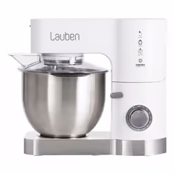 Lauben LBNKM1200WT, 5,5 L, Acier inoxydable, Blanc, Boutons, Rotatif, 1,5 L, Mélange, Acier inoxydable