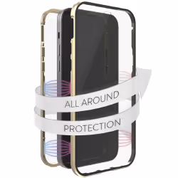 Hama 360° Glass, Housse, Apple, iPhone 13 Pro Max, 17 cm (6.7"), Or, Transparent