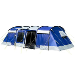 Tente familiale Tunnel - Skandika Montana 8 Sleeper - 3 Cabines de Couchage Sombres pour Plus de Repos