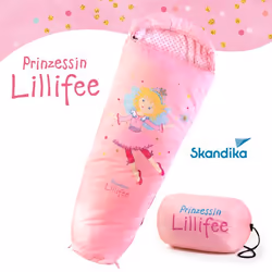 Sac de couchage enfant Momie - Skandika Princesse Lillifee - Sarcophage - Taille jusquà 140cm - Jusquà -12°C - Rose