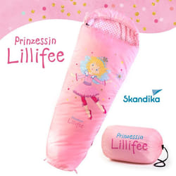 Sac de couchage enfant Momie - Skandika Princesse Lillifee - Sarcophage - Taille jusquà 140cm - Jusquà -12°C - Rose