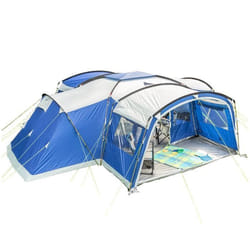Tente de camping familiale 12 Personnes - Skandika Nimbus 12 Sleeper Protect - 630 x 760 cm - Tapis de Sol Cousu - Cabines Sombres