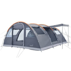 Tente tunnel familaile camping 6 personnes - Skandika Gotland 6 Sleeper Protect - Tapis de sol cousu - Cabine noire - 540 x 450 cm