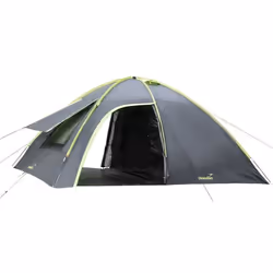 Tente dôme igloo Camping compacte - Skandika Vaasa 4 - 4 Personnes - Cabine Sombre - étanche 3000 mm 2 antrées - Noire