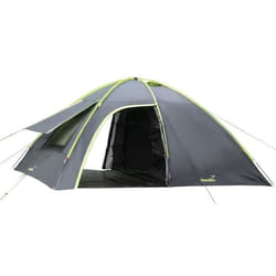 Tente dôme igloo Camping compacte - Skandika Vaasa 4 - 4 Personnes - Cabine Sombre - étanche 3000 mm 2 antrées - Noire