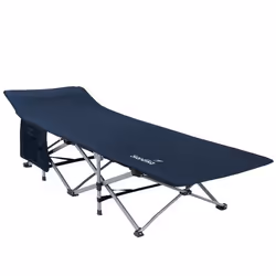 Lit de Camp lit dappoint Camping Pliant - Skandika Viia - 208 x 75 cm - jusquà 200 kg - Sac de transport