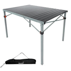 Table de Camping Pliante en Aluminium - Skandika Maikku - Table pour 6 Personnes - 107 x 70 x 70 cm - Sac de Transport - Max. 80 kg
