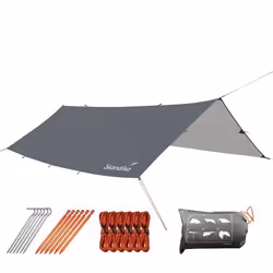 Voile dombrage 500 x 300 cm Skandika - Protection Solaire rectangulaire étanche 3000 mm Cordes Sardines