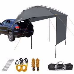 Voile dombrage SUV/Voiture Skandika - Auvent Protection Solaire hayon Coffre arrière - Tente Pare-Soleil