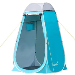 Tente de douche camping Pop Up - Skandika -  Tente vestiaire instantanée 210 cm Toilettes  Revêtement argenté opaque