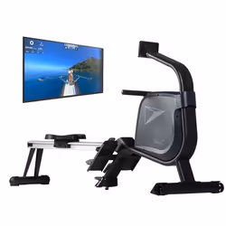 Rameur connecté Skandika Njord - 16 Niveaux de résistance - Pliable- Bluetooth Kinomap - Max. 180 kg - Inertie 8kg