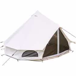 Skandika Tipii 500 Canvas - Tipi 100% Coton - Tente tipi 10 Personnes - Colonne deau 4 000 mm - 500 x 500 cm x 300 cm