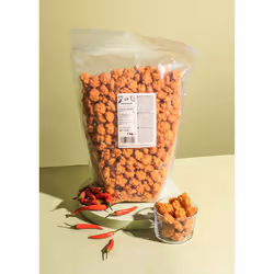 KoRo CRACKER_008, 52% riz gluant, huile de palme, SAUCE DE SOJA (SOJA, BLE, sel, eau), sucre, 4,8% poudre de piment..., 498 k ...