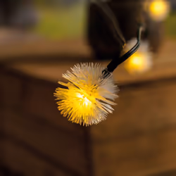Guirlande lumineuse décorative solaire avec 30 pissenlits - Une mer de lumière naturelle Notre guirlande lumineuse solaire re ...