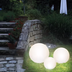 Des couleurs pleines d'ambiance - les boules lumineuses Solar Multicolor Siena 20, 30 et 40 cm La boule lumineuse solaire s'a ...