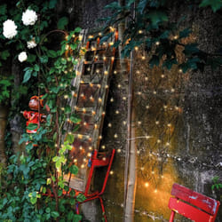 Esotec - Solar Filet lumineux avec 144 led blanc chaud Rideau lumineux Filet lumineux 102190