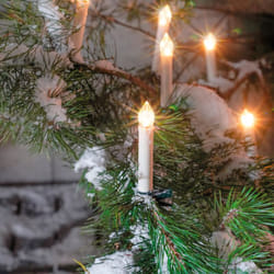 Esotec - Solar Sapin de Noël Guirlande lumineuse avec 20 bougies résistant aux intempéries 102574