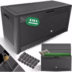 Description générale Avec une capacité de 310 litres, la caisse de rangement KESSER offre suffisamment d'espace pour ranger l ...