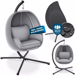 Description générale La chaise suspendue KESSER est un meuble de détente élégant et fonctionnel, conçu en tube d’acier robust ...