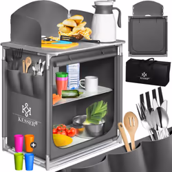 Cuisine de camping pour le camping et les activités de plein air. C’est aussi une alternative pratique pour le jardin ou la m ...