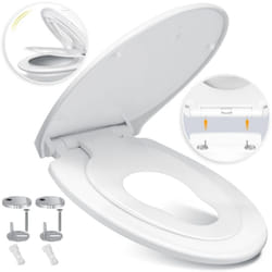 Kesser - Siège de wc avec abaissement automatique Abattant de wc Fonction Quick-Release et Softclose - montage facile Couvercle de wc antibactérien