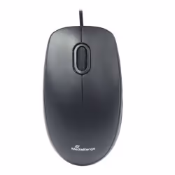 MediaRange MROS212, Droitier, Optique, USB Type-A, 1000 DPI, Noir