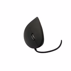 MediaRange MROS230, Droitier, Conception verticale, Optique, USB Type-A, 2400 DPI, Noir