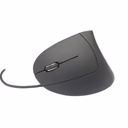 MediaRange MROS231, Gauche, Conception verticale, Optique, USB Type-A, 2400 DPI, Noir