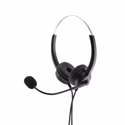 MediaRange MROS304, Avec fil, Bureau/Centre d'appels, 300 - 6000 Hz, 120 g, Casque, Noir, Argent