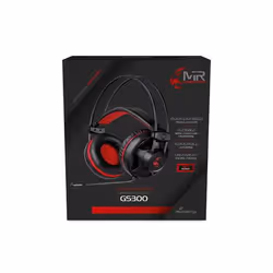 MediaRange MRGS300, Avec fil, Jouer, 20 - 20000 Hz, 305 g, Casque, Noir, Rouge