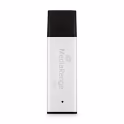 MediaRange MR1902 lecteur USB flash 128 Go USB Type-A 3.0 Noir, Argent