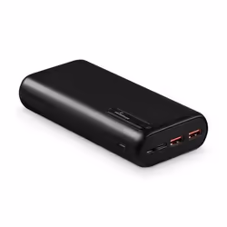 MediaRange MR756, 20000 mAh, Lithium-Ion (Li-Ion), Quick Charge 3.0, 3,7 V, 18 W, Noir