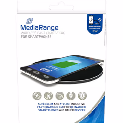 MediaRange MRMA118, Intérieure, USB, Recharge sans fil, 0,9 m, Noir