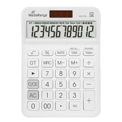 MediaRange MROS191 calculatrice Bureau Calculatrice basique Blanc